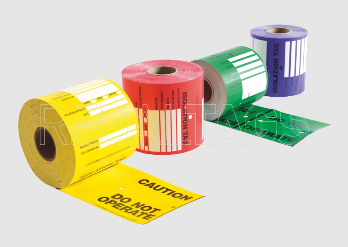 isolation tags colour coded