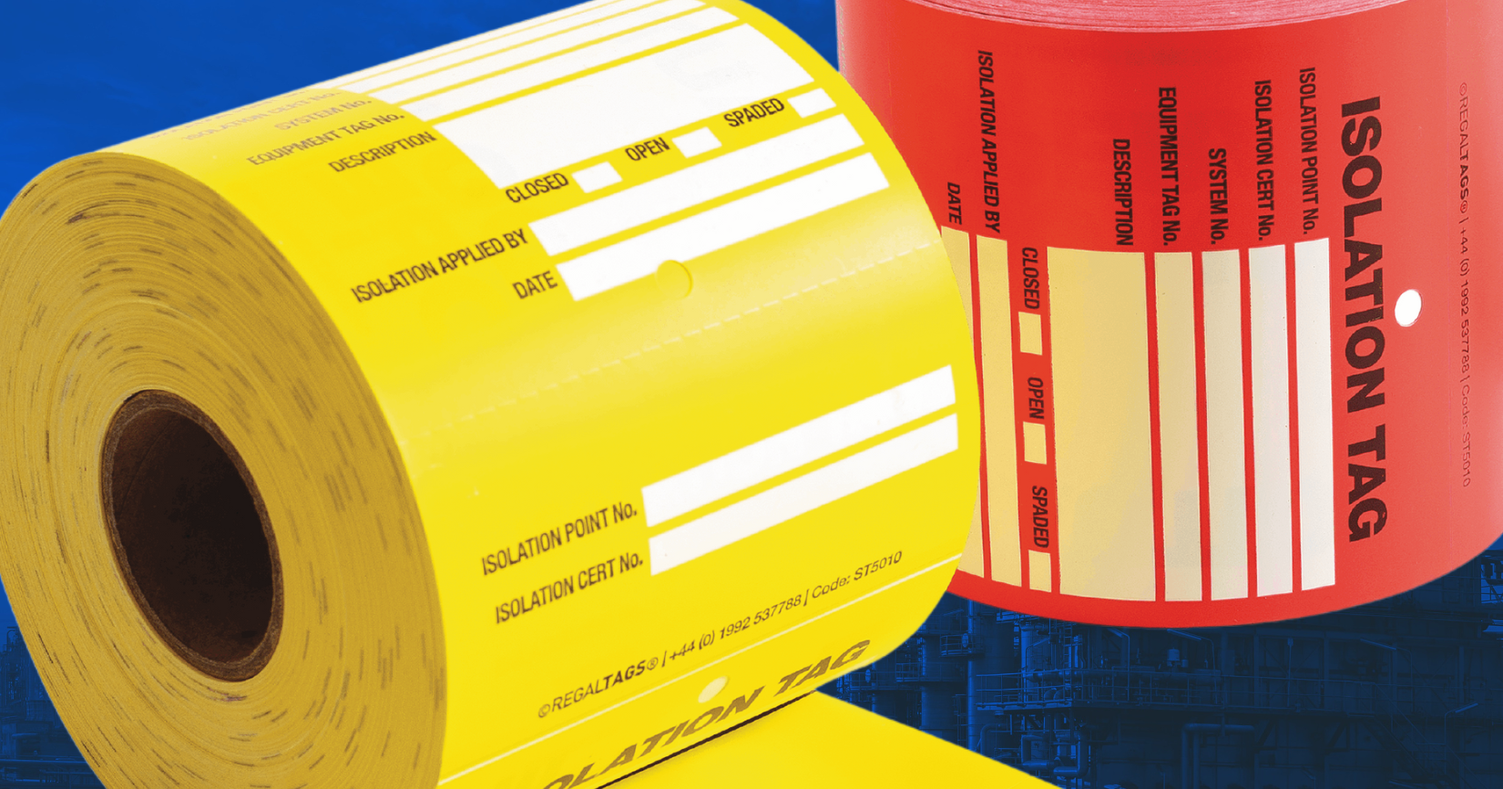 roll of isolation tags