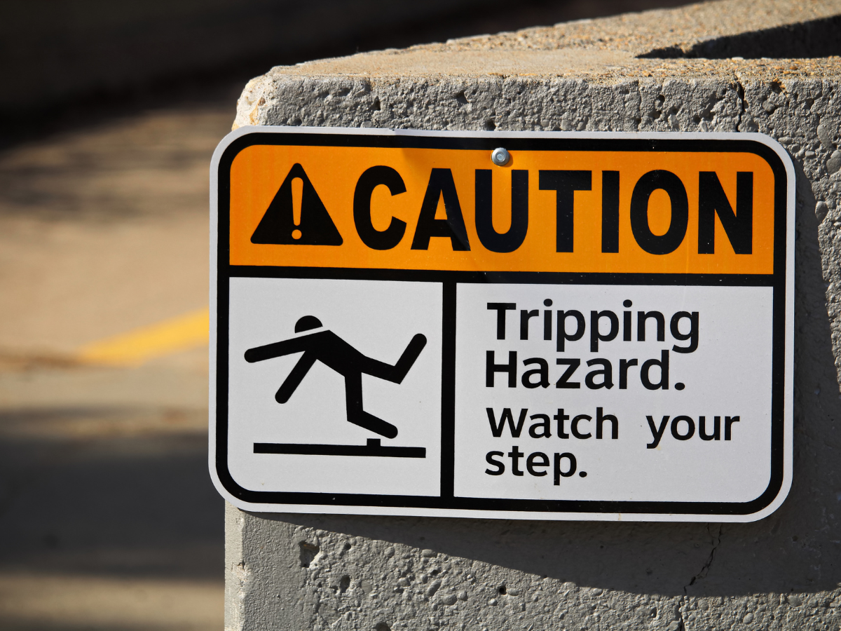 safety sign for hazard