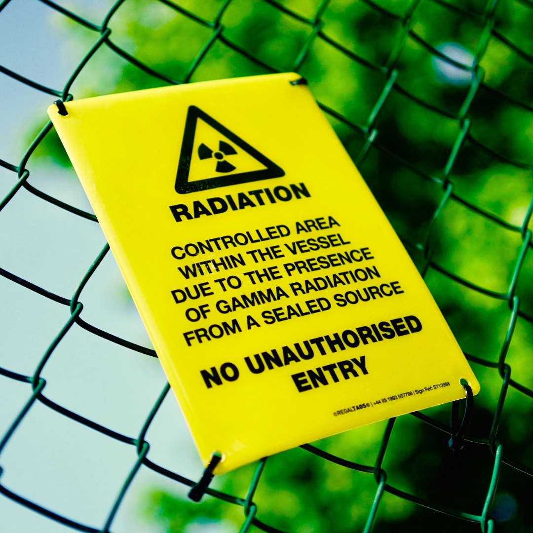 safety sign for radiation