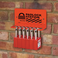 Lockout station in use