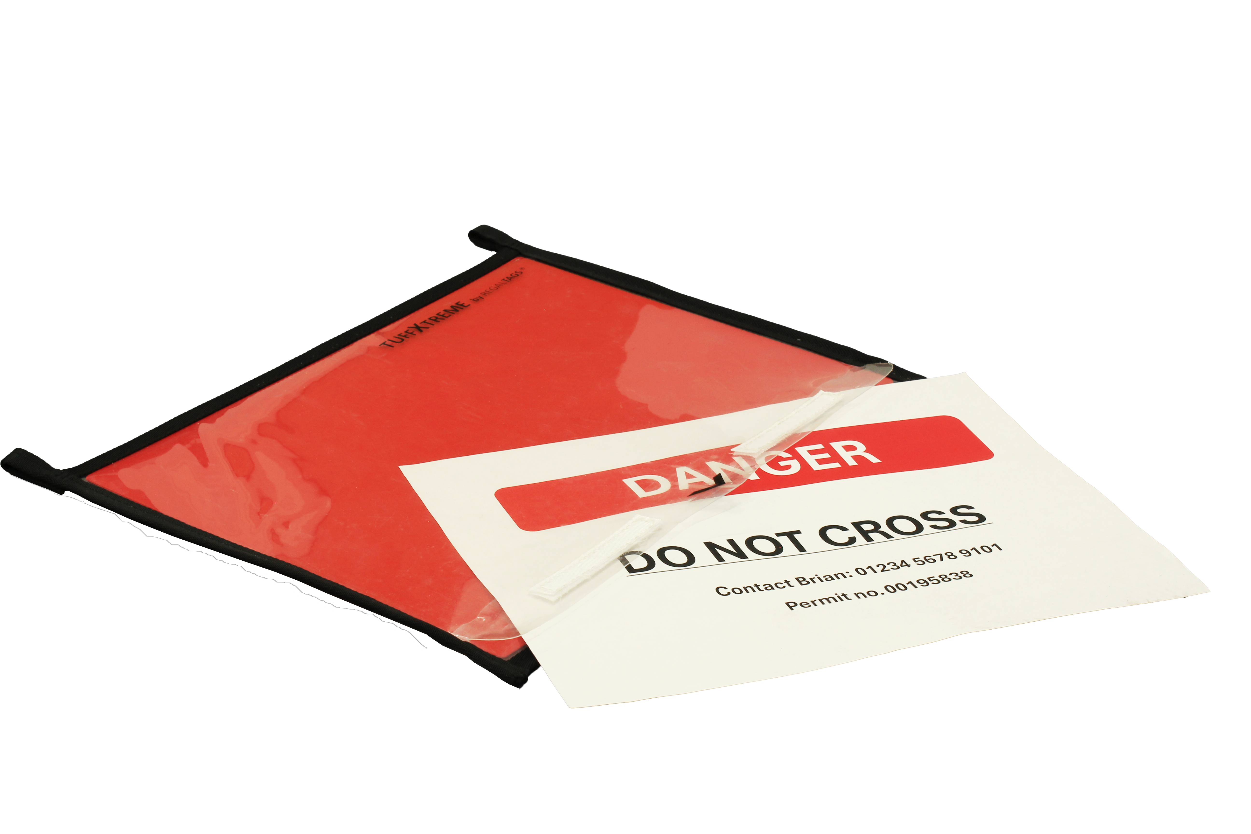 Barrier Pocket with Printed Sign