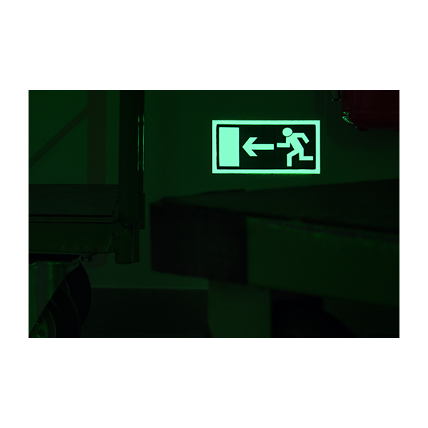 Photoluminescent Escape Sign