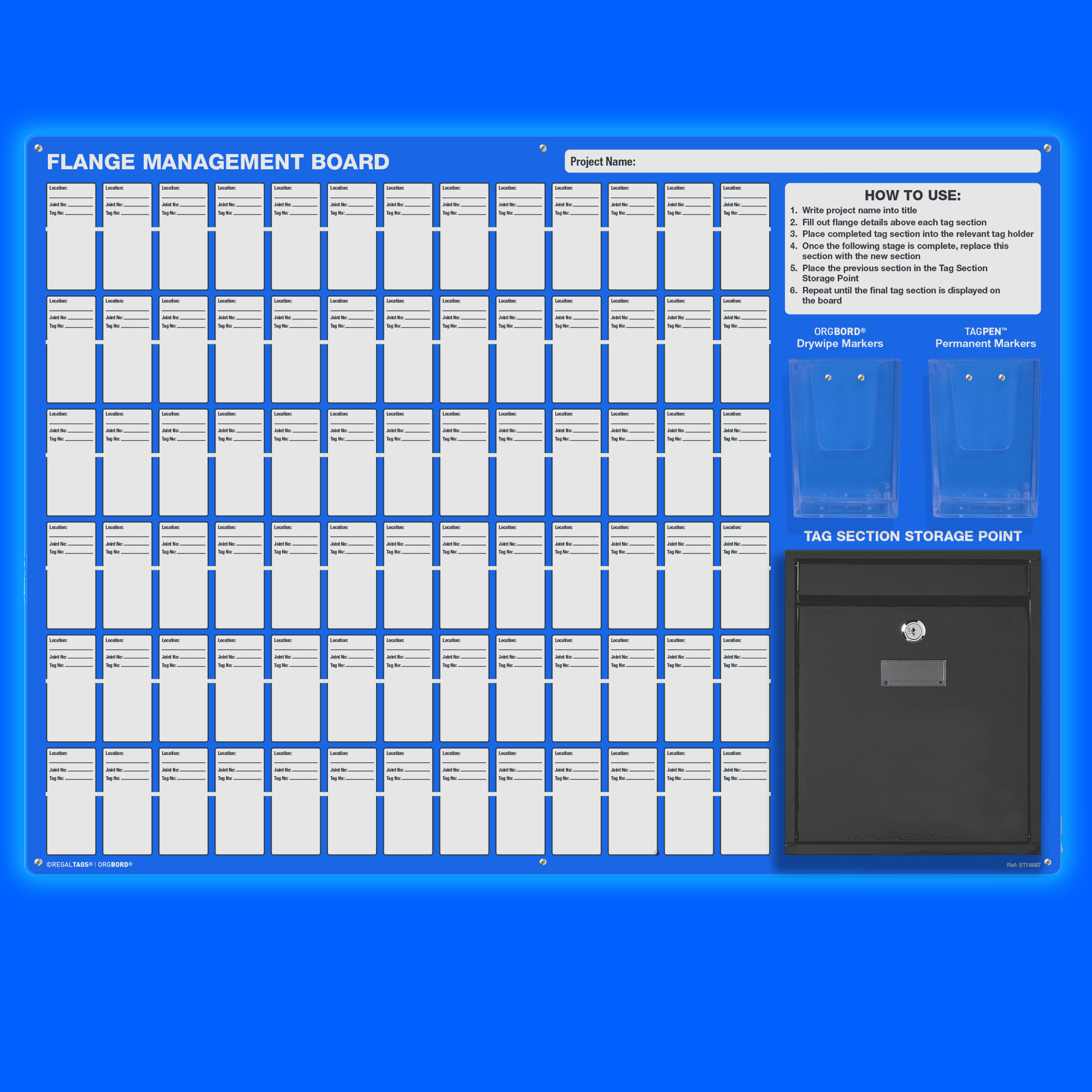 Flange Management Board Wall mounted