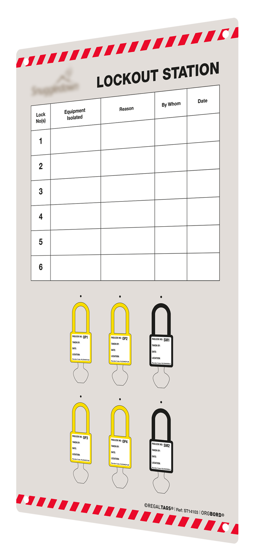 Lockout Station whiteboard
