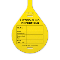Lifting Inspection TUFFX Tags